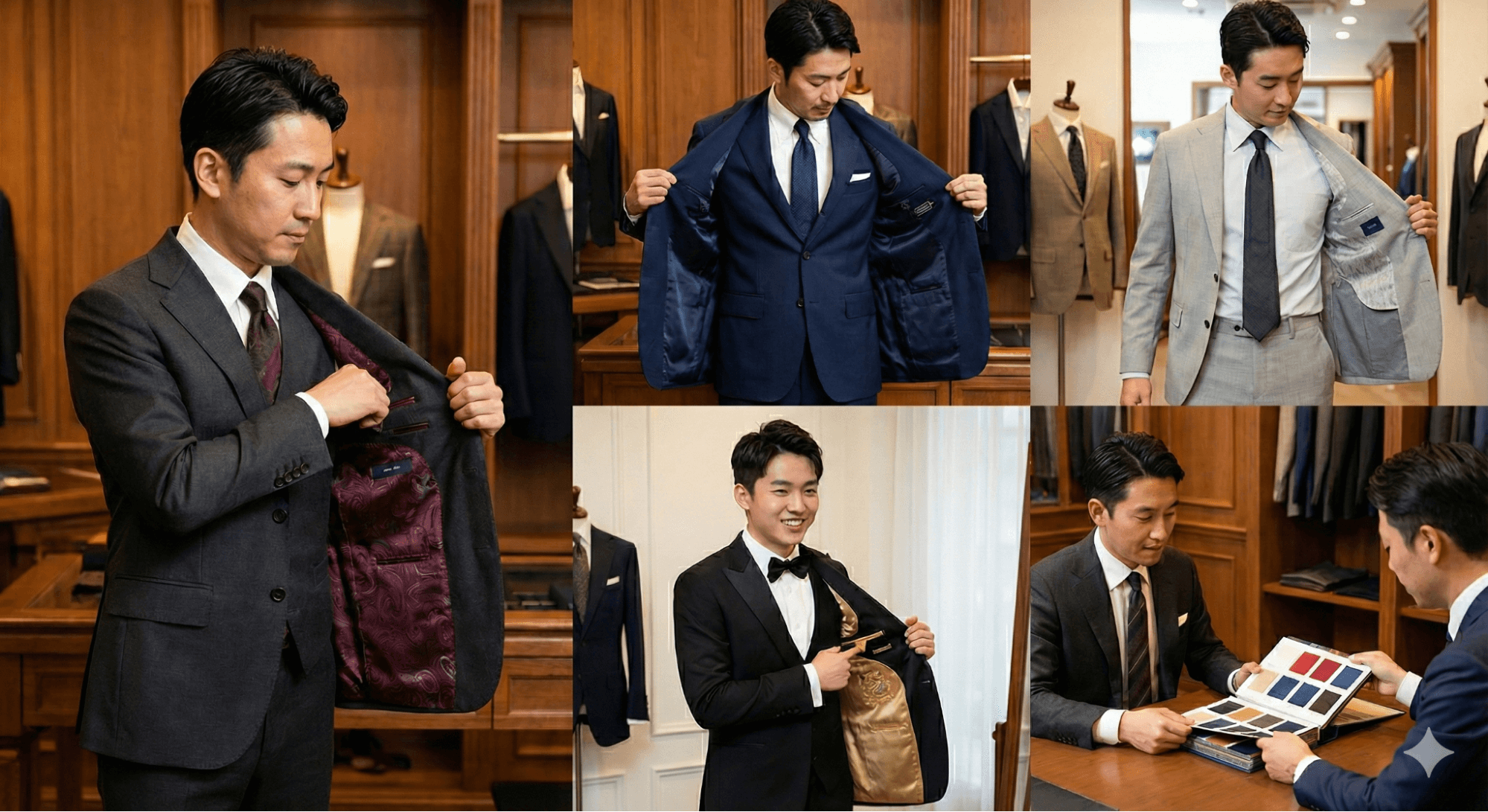 高級訂製西裝內裡細節展示，展現隱藏的舒適與品味關鍵。